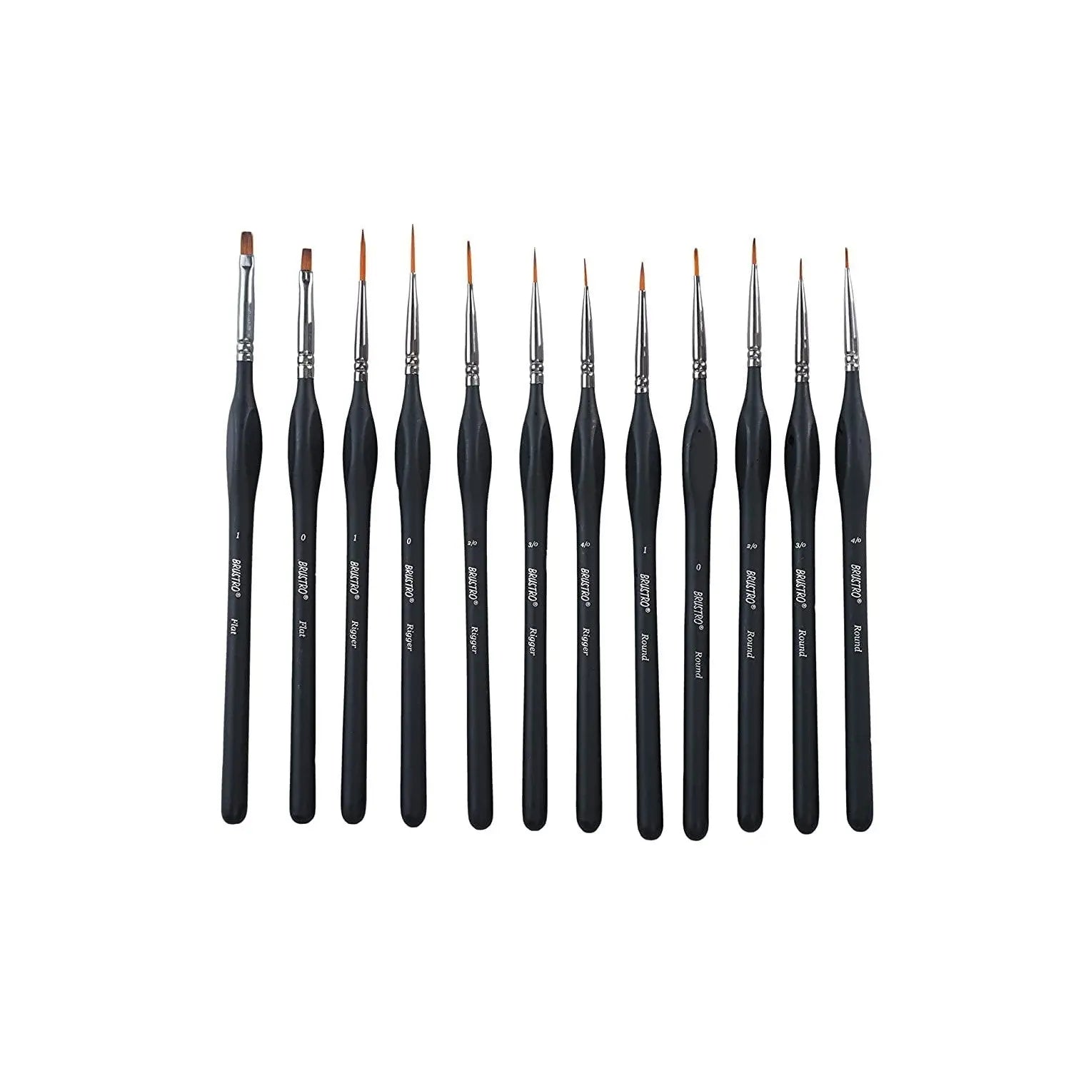 Brustro Artists Miniature Brush Set Of 12 Brustro
